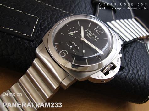 where can i buy replica steel panerai watch band|Panerai watch bands replacement.